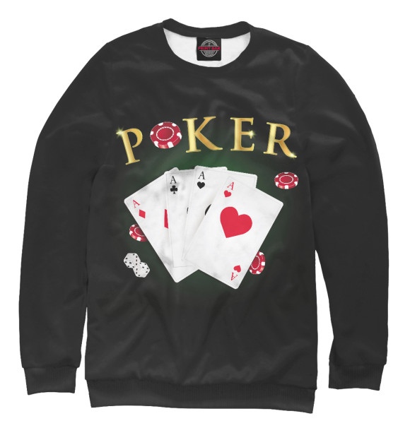 Свитшот Покер для девочек 