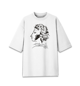 Мужская Хлопковая футболка оверсайз Пушкин
