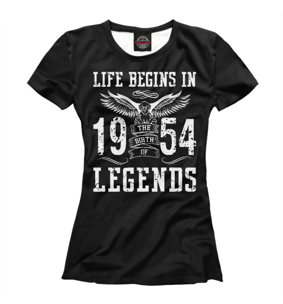 Футболка 1954 - рождение легенды для девочек 