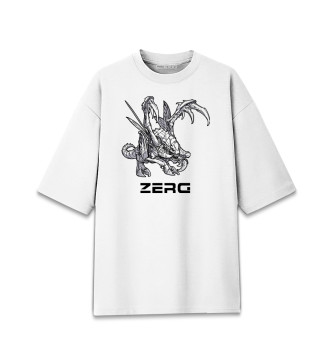 Женская Хлопковая футболка оверсайз StarCraft II Zerg