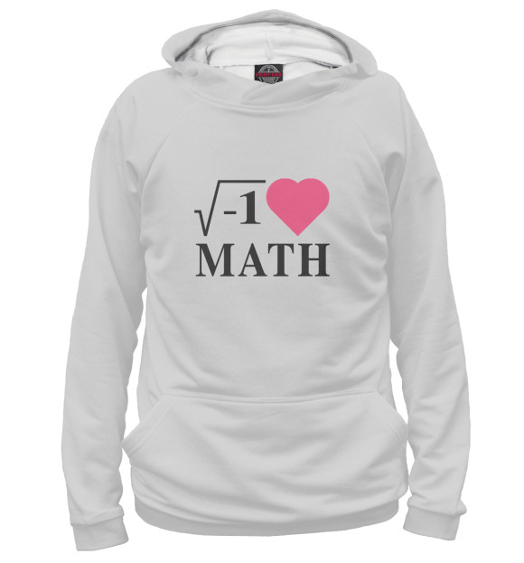 Женское Худи Я люблю Математику