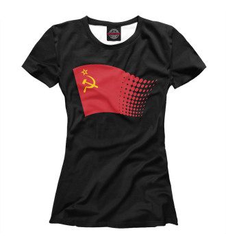 Женская Футболка СССР - Флаг