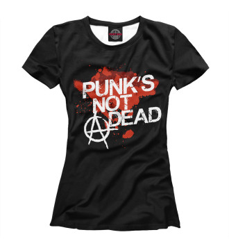 Футболка для девочек Punks not dead
