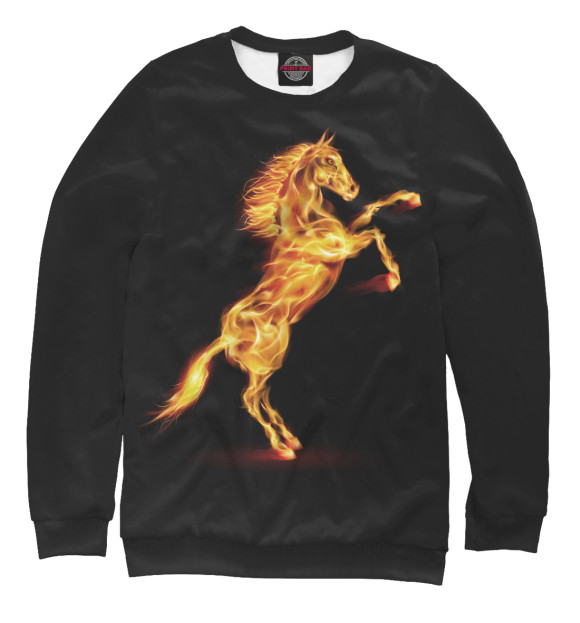 Свитшот Огненная лошадь для мальчиков 