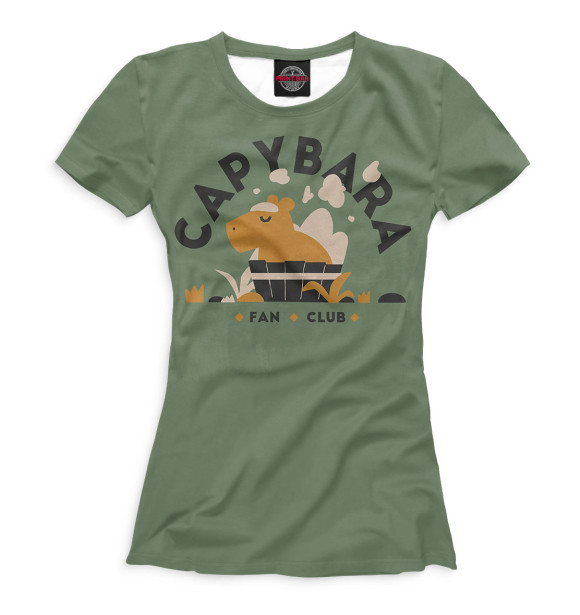 Футболка Capybara fan club для девочек 