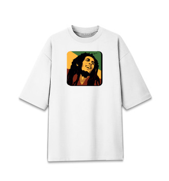 Хлопковая футболка оверсайз Bob Marley