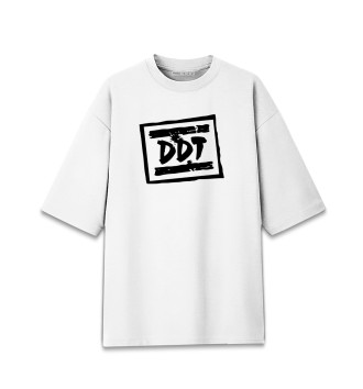 Хлопковая футболка оверсайз ДДТ лого