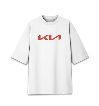 Хлопковая футболка оверсайз KIA