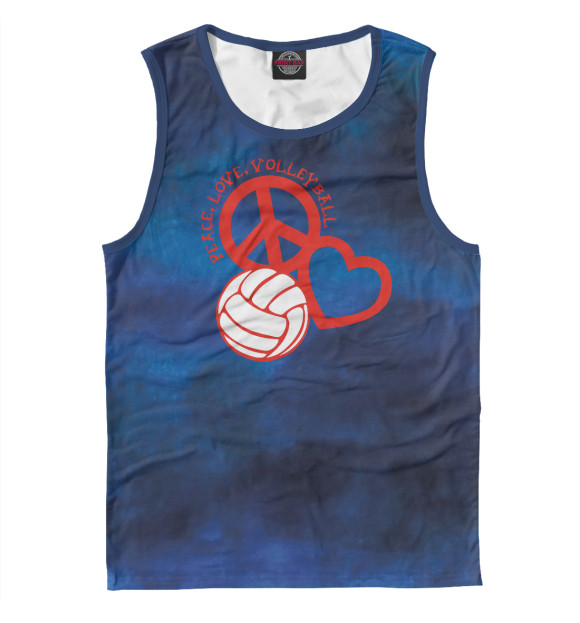 Майка Peace-Love-Volleyball для мальчиков 