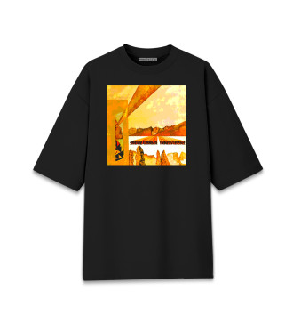 Женская Хлопковая футболка оверсайз Stevie Wonder - Innervisions