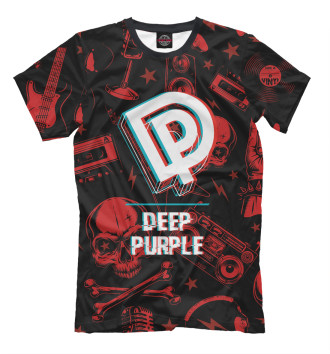 Футболка Deep Purple Rock Glitch (Red)