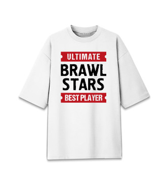 Хлопковая футболка оверсайз Brawl Stars Ultimate Best player