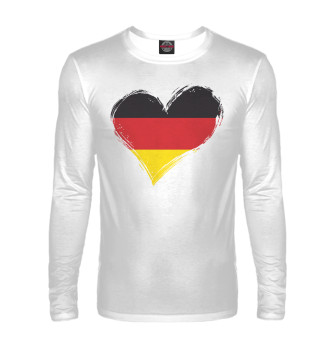 Мужской Лонгслив Сердце Германии (флаг)