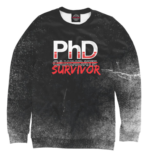 Свитшот PhD Candidate Survivor для мальчиков 
