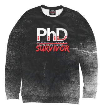 Свитшот для мальчиков PhD Candidate Survivor