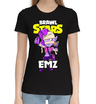 Хлопковая футболка Brawl Stars, Emz