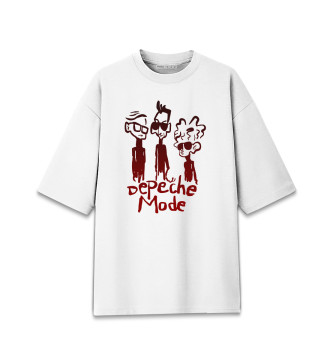 Хлопковая футболка оверсайз Depeche Mode