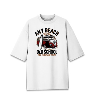 Хлопковая футболка оверсайз Any Beach Old School