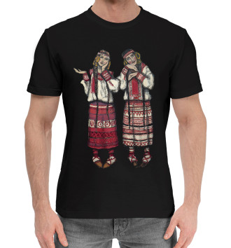 Хлопковая футболка Рерих Крестьянки