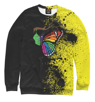 Женский Свитшот Rainbow Butterfly Emerging