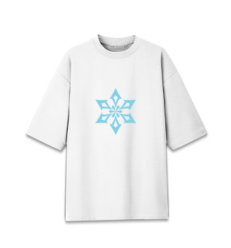 Хлопковая футболка оверсайз Genshin Impact, Cryo