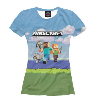 Женская Футболка Minecraft
