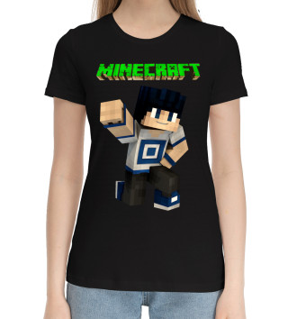 Женская Хлопковая футболка Minecraft