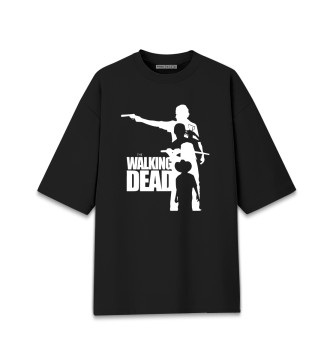 Мужская Хлопковая футболка оверсайз Ходячие мертвецы