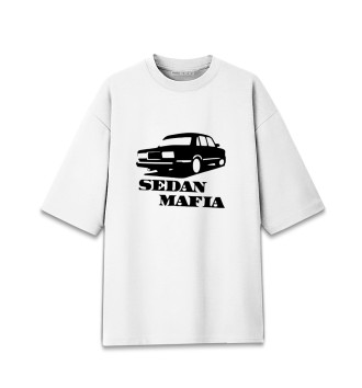 Женская Хлопковая футболка оверсайз SEDAN MAFIA