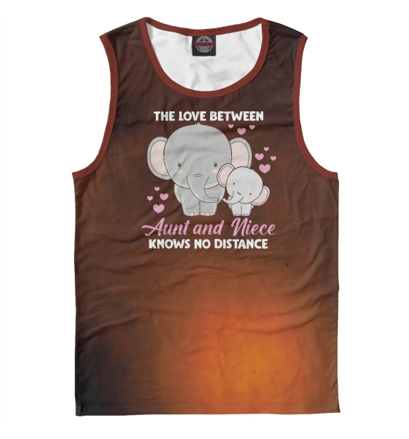 Майка Aunt and Love Elephant для мальчиков 