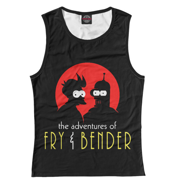 Майка Fry & Bender для девочек 