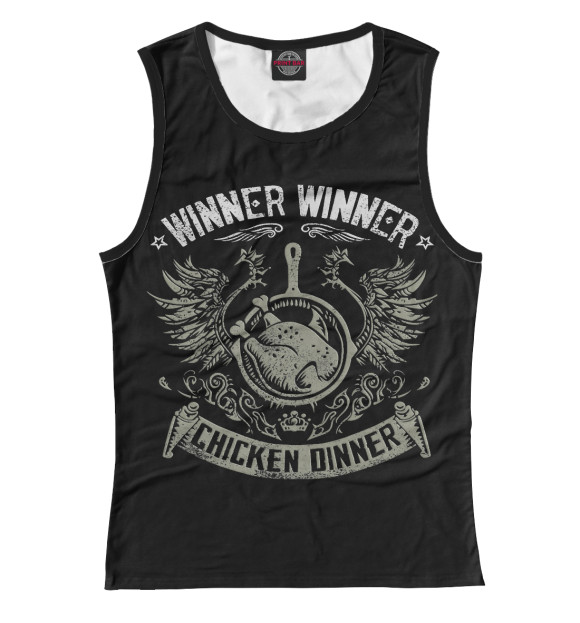Майка Winner Winner Chicken Dinner для девочек 