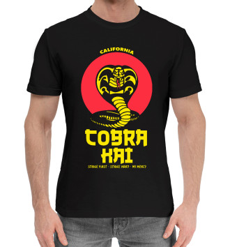 Мужская Хлопковая футболка Cobra Kai