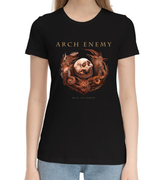 Женская Хлопковая футболка Arch Enemy