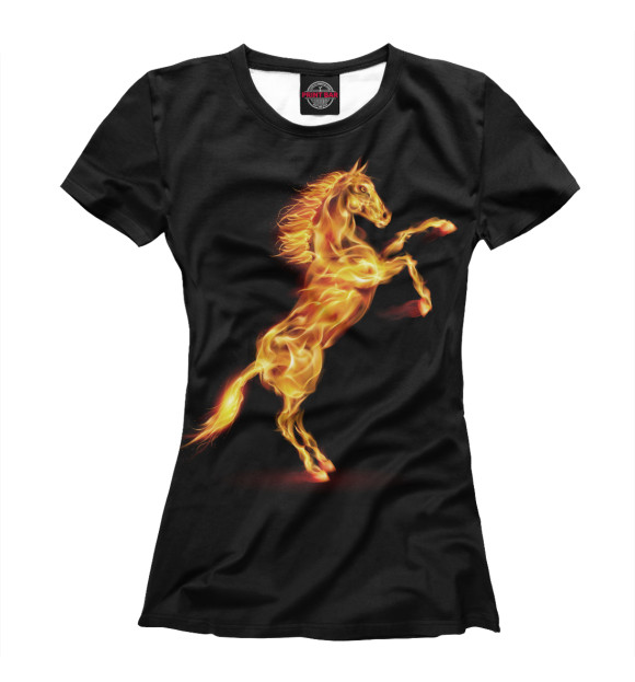 Футболка Огненная лошадь для девочек 