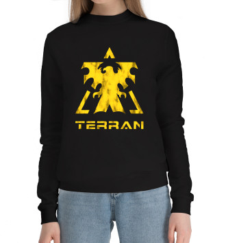 Женский Хлопковый свитшот StarCraft II Terran