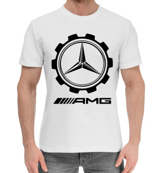 Мужская Хлопковая футболка Мерседес AMG