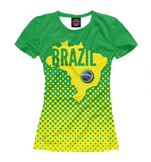 Футболка Бразилия для девочек 