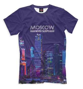 Футболка Moscow never sleeps