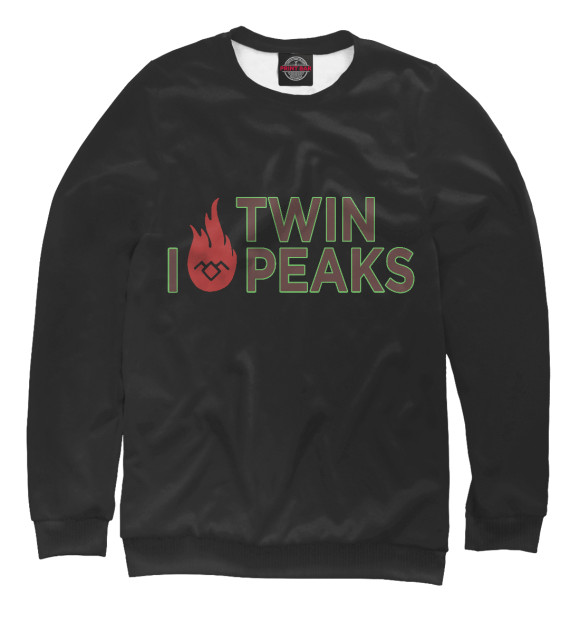 Свитшот I Love Twin Peaks для девочек 