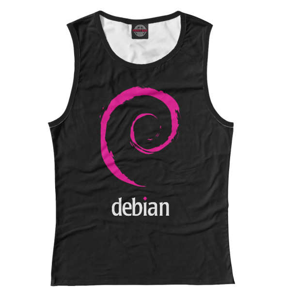 Майка Debian Linux для девочек 