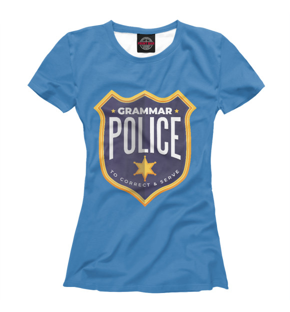 Футболка Grammar police для девочек 