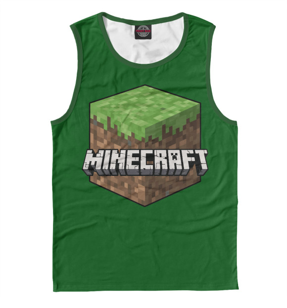 Майка Minecraft Grass для мальчиков 