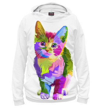 Худи Разноцветный котенок