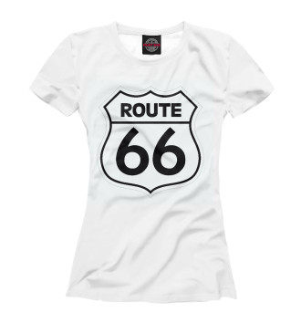 Женская Футболка Route 66