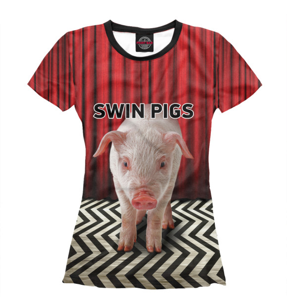 Футболка Swin Pigs для девочек 