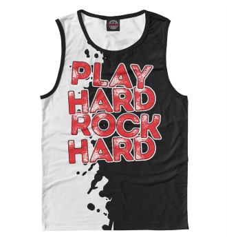 Майка для мальчиков Play hard rock hard