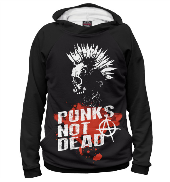 Худи Punks not dead для девочек 
