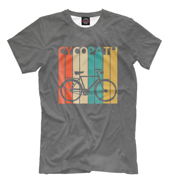 Футболка Cycopath   Funny Bicycle Hu для мальчиков 