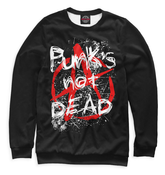 Свитшот Punks Not Dead для девочек 